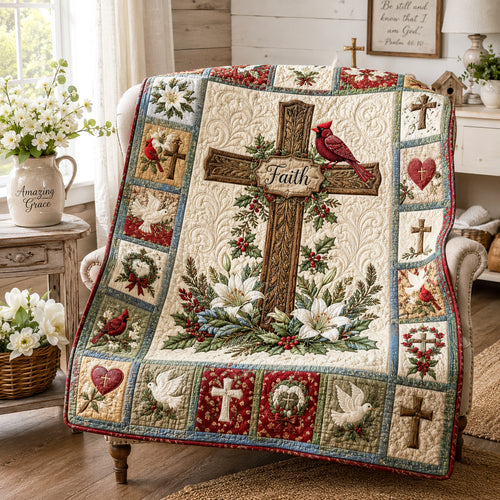 Faith Garden Quilted Blanket NCU0NTV1154