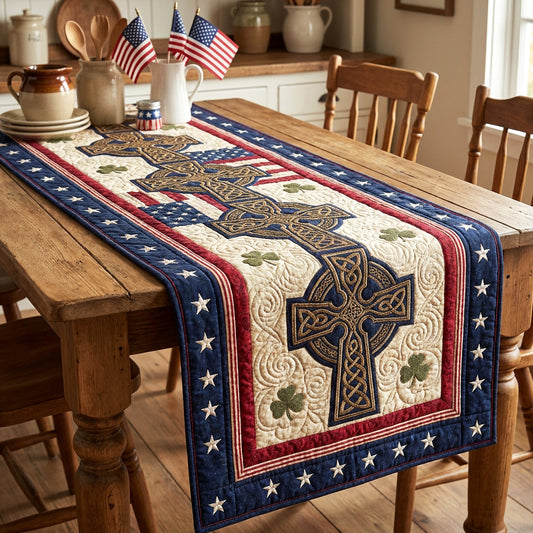 Faith Heritage Quilted Table Runner NCU0NTV1097