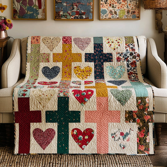 Faith Over Fear Quilted Blanket NCU0LDH327