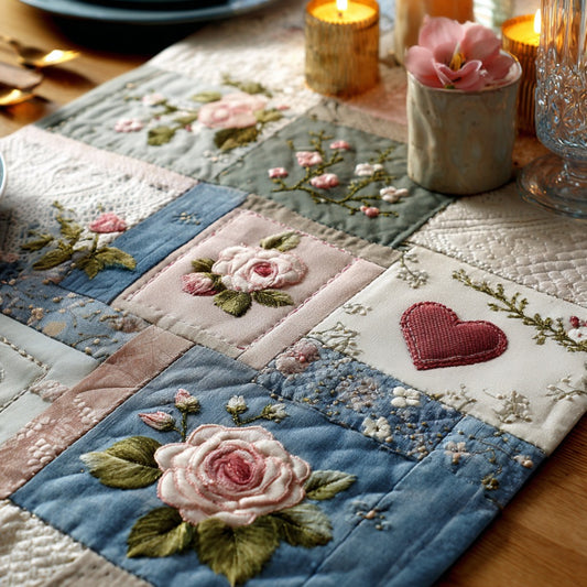 Faithful Love Quilted Table Runner NCU0DV1815