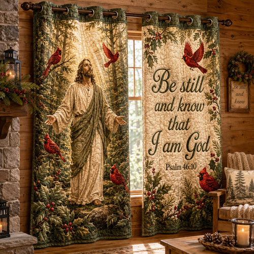 Faithful Flock Quilted Curtains NCU0NTD2116