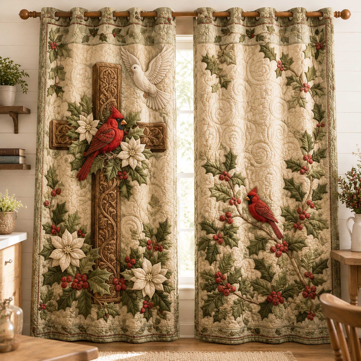 Faithful Home Quilted Curtains NCU0NTD2112