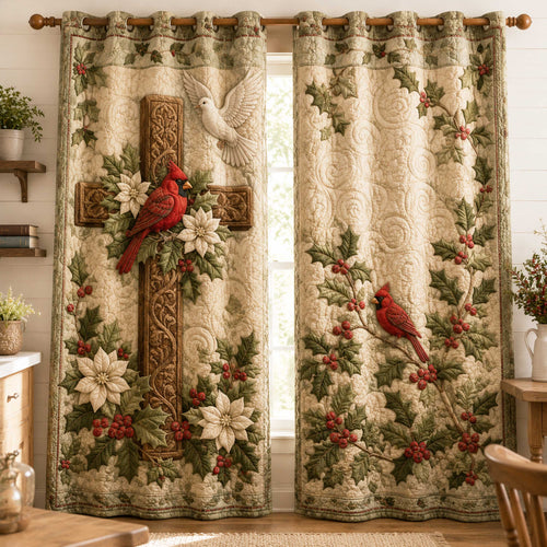 Faithful Home Quilted Curtains NCU0NTD2112
