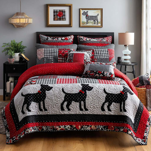 Faithful Pup 3-Piece Quilted Bedding Set NCU0NNT2675
