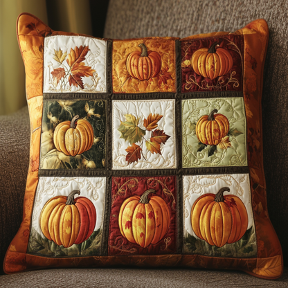 Fall Harvest Parade Quilted Pillow Case NCU0NNT1030