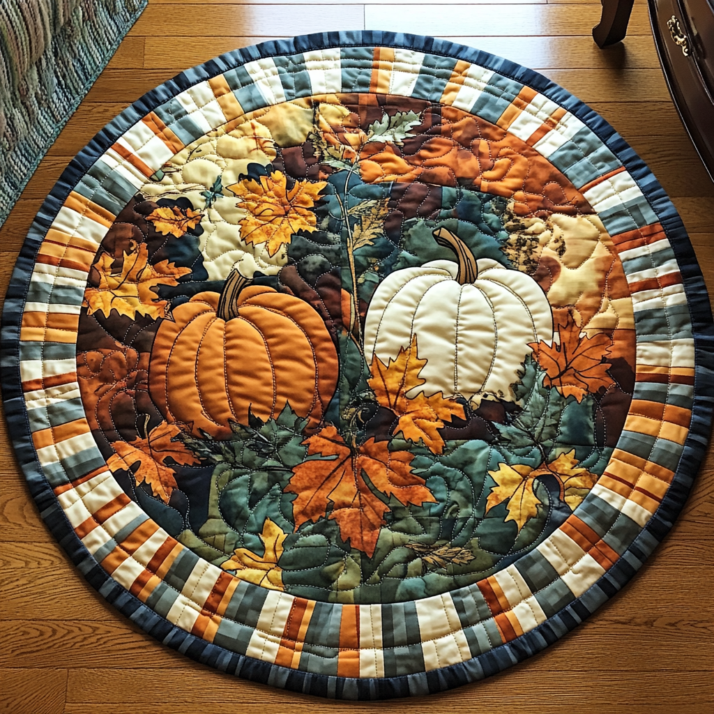 Fall Bliss Quilted Round Mat NCU0TL1381