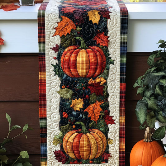 Fall Flourish Quilted Table Runner NCU0PT943