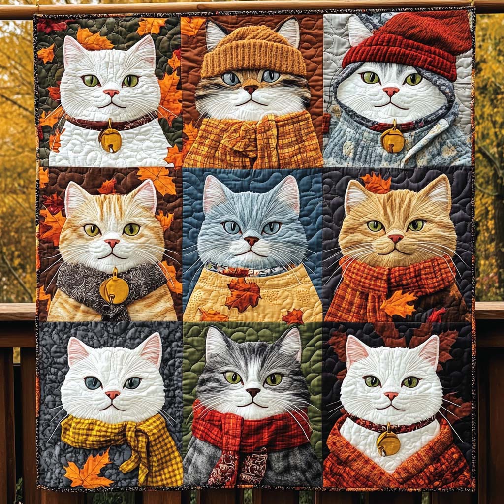 Fall Furballs Quilted Blanket NCU0NT1393