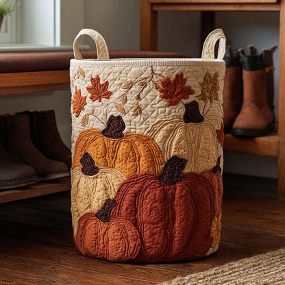 Fall Gatherer Quilted Laundry Basket NCU0NXD022