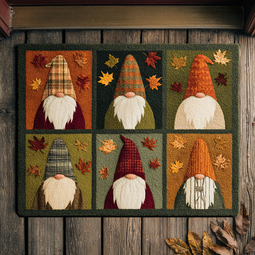 Fall Gnome Patch Doormat NCU0TV593