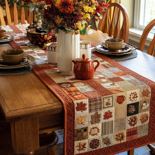 Fall Harvest Quilted Table Runner NCU0PTT619