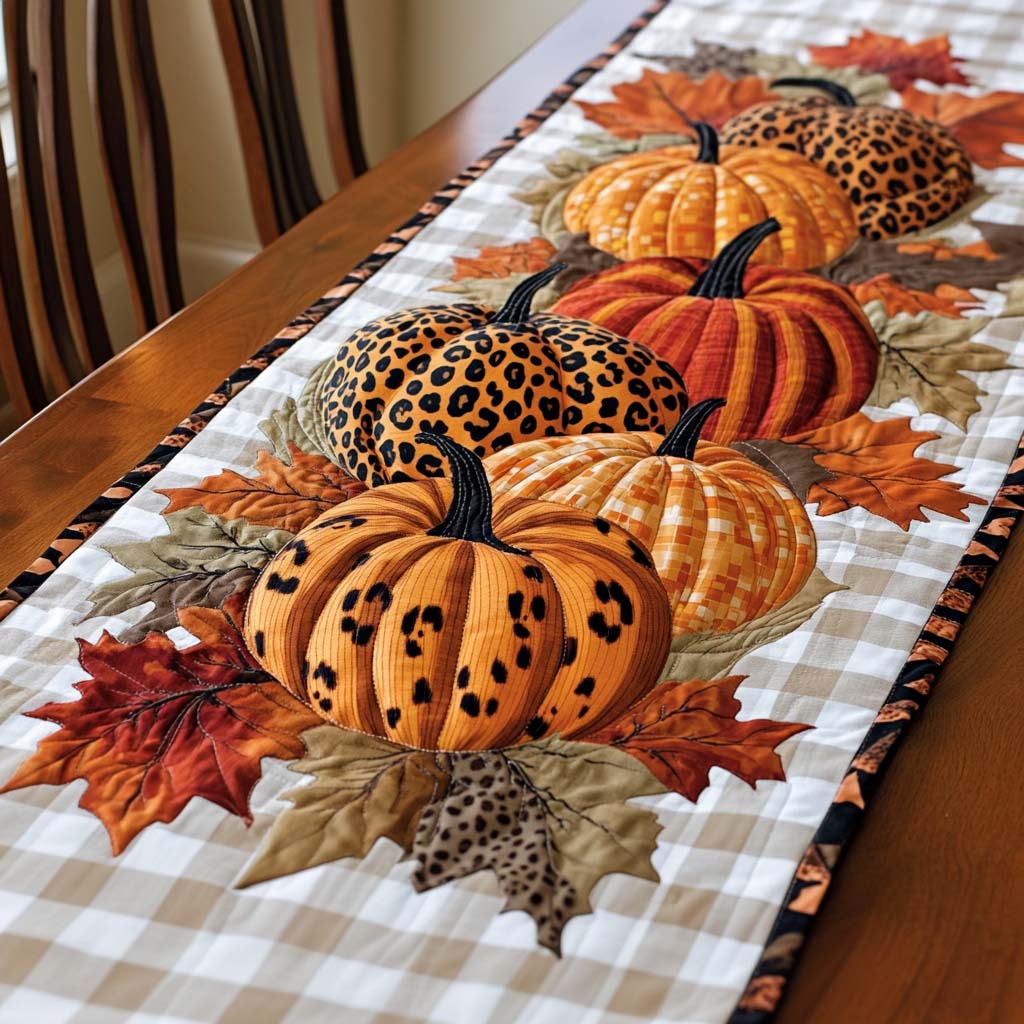 Fall Symphony Quilted Table Runner NCU0NT1307