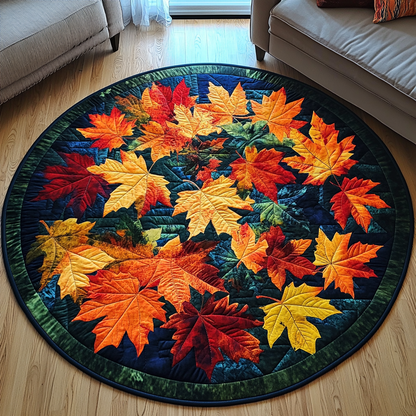 Fall Whispers Quilted Round Mat NCU0TL1357