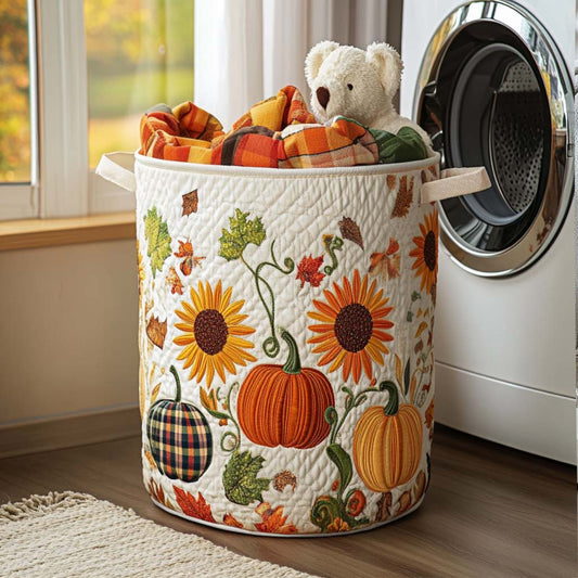 Falling Joy Quilted Laundry Basket NCU0NNT1059