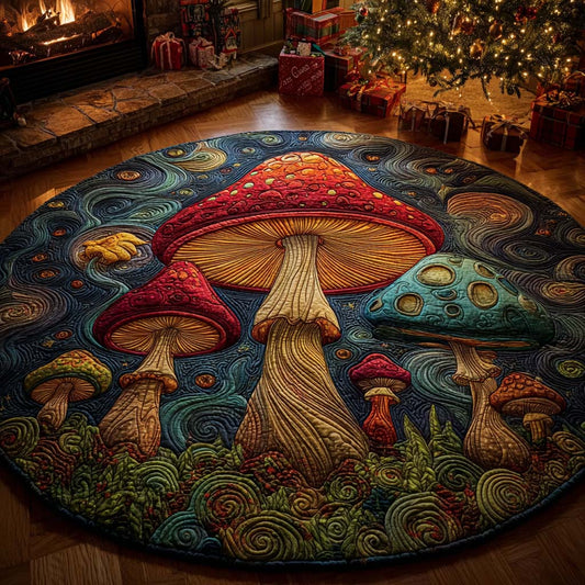 Fantasy Grove Quilted Round Mat NCU0DQQ075