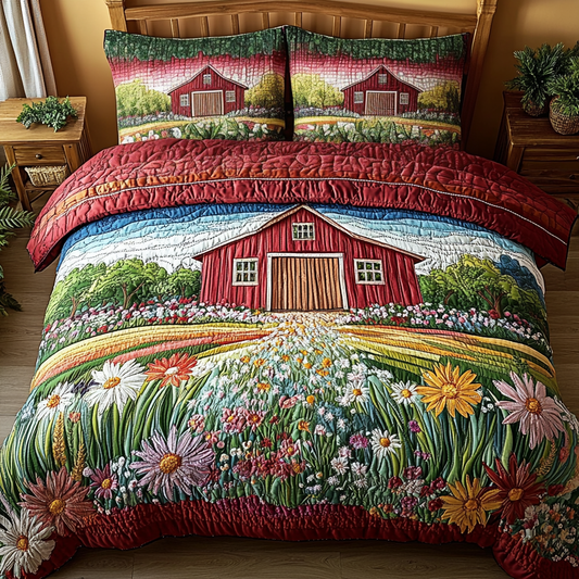 Farm Dreams 3-Piece Quilted Bedding Set NCU0NVH716