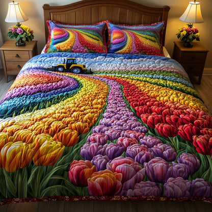 Farm Field Colors 3-Piece Quilted Bedding Set NCU0NNT603