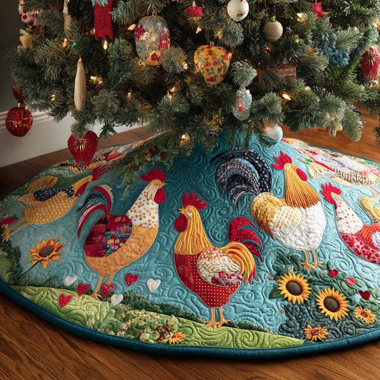 Farm Fresh Christmas Quilted Tree skirt NCU0NNT2543