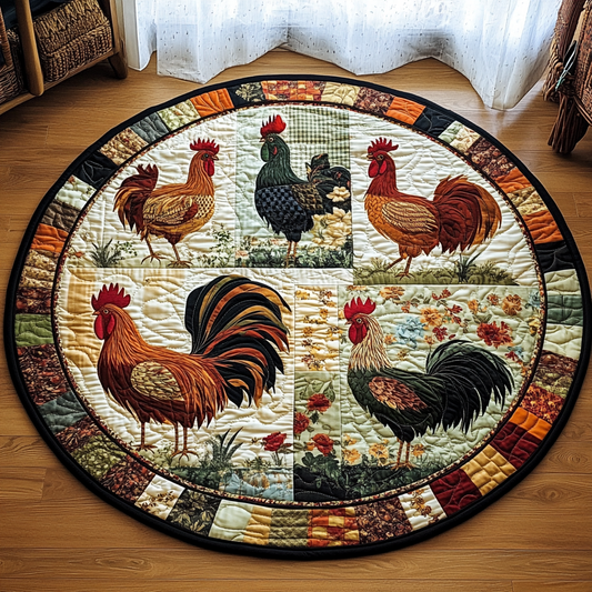 Farm Fresh Quilted Round Mat NCU0TL1411