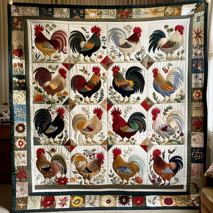 Chicken Quilted Blanket NCU0VT26