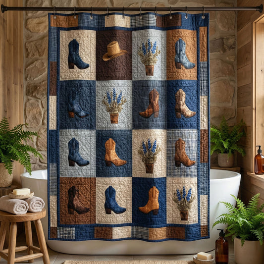 Farmhouse Boot Shower Curtain NCU0NNT3014