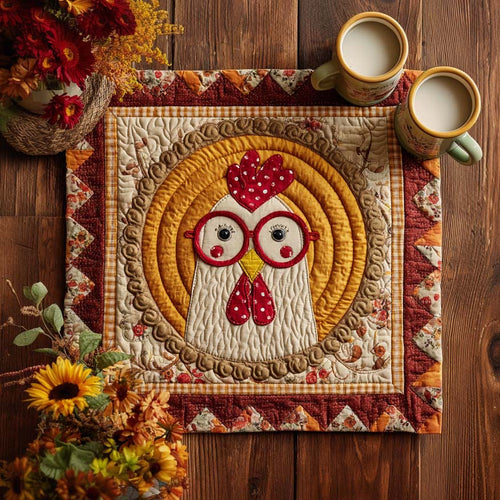 Farmhouse Giggles Quilted Table Topper NCU0NXD002