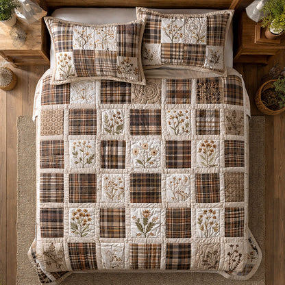 Farmhouse Lace 3-Piece Quilted Bedding Set NCU0NTV1004