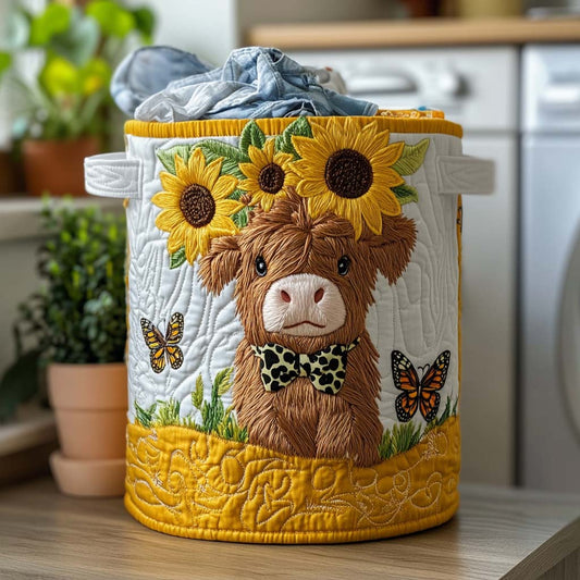 Farmstead Spirit Quilted Laundry Basket NCU0NNT1361