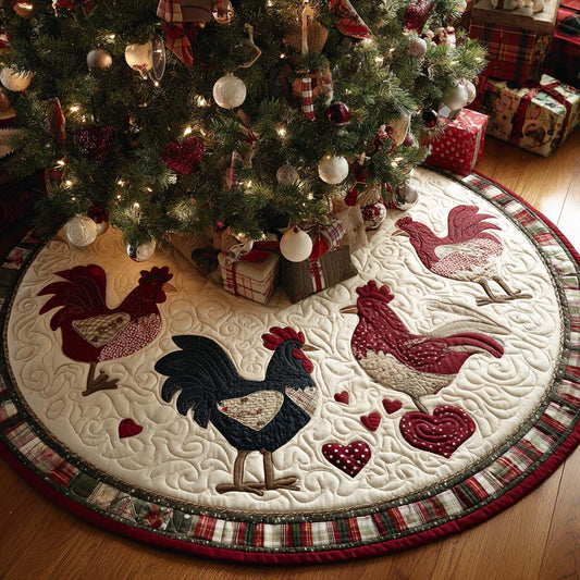 Farmyard Charm Christmas Quilted Tree skirt NCU0NNT2544