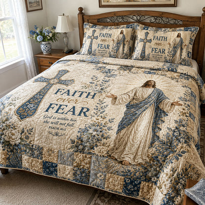 Fearless Faith 3-Piece Quilted Bedding Set NCU0PTT3380