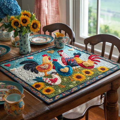 Feather Friends Quilted Table Topper NCU0NNT1087