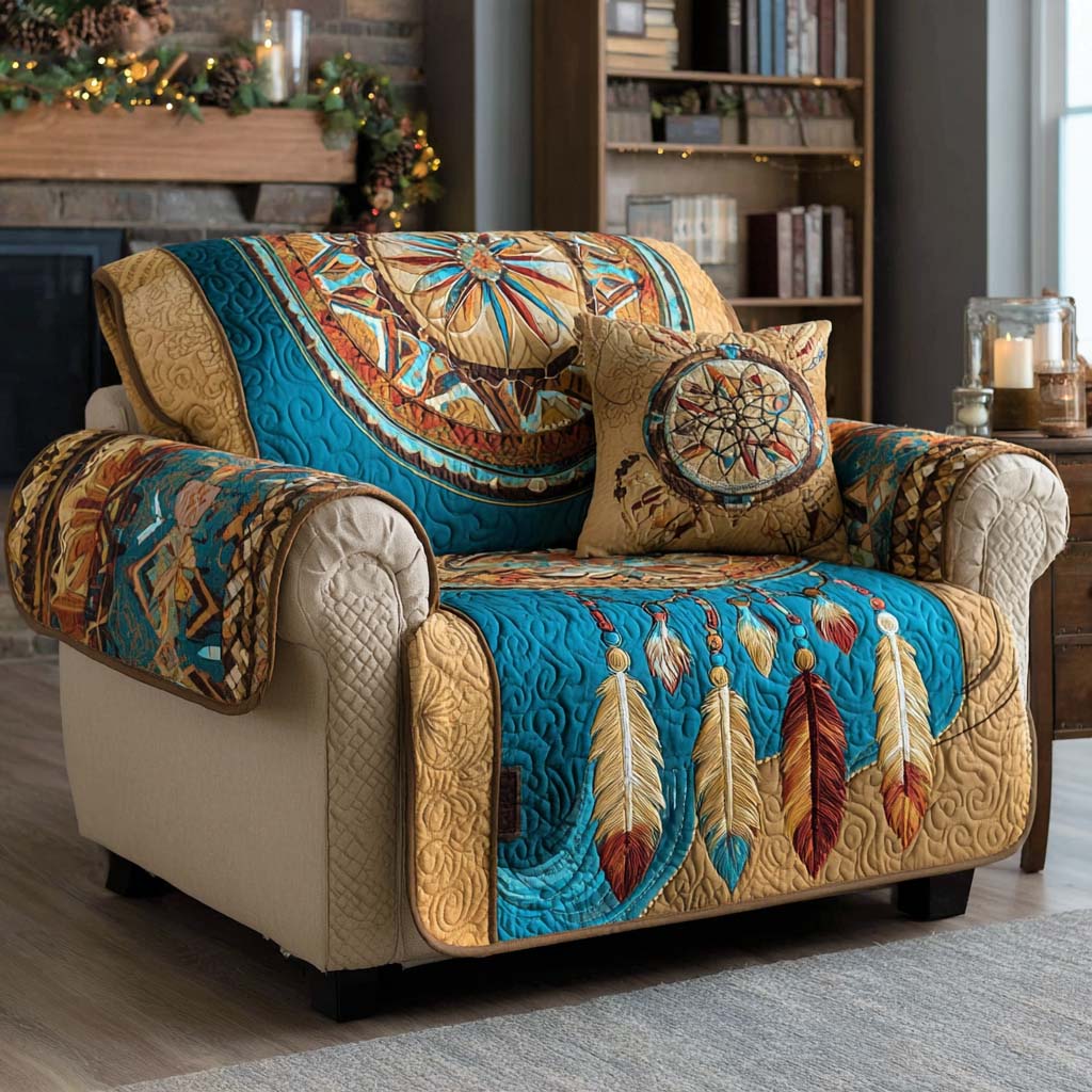 Feathered Dreams Quilted Sofa Cover NCU0NNL232