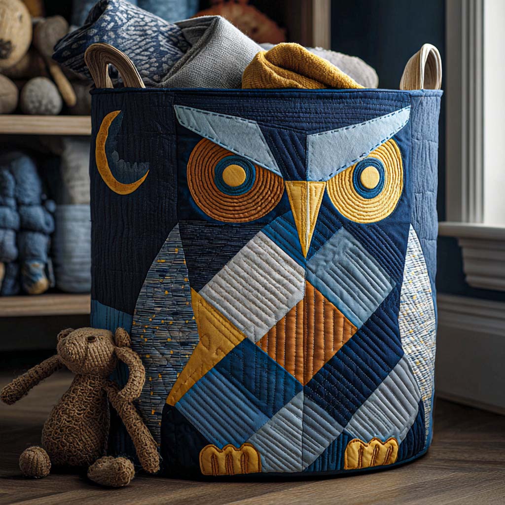 Feathered Friend Quilted Laundry Basket NCU0NNT2107