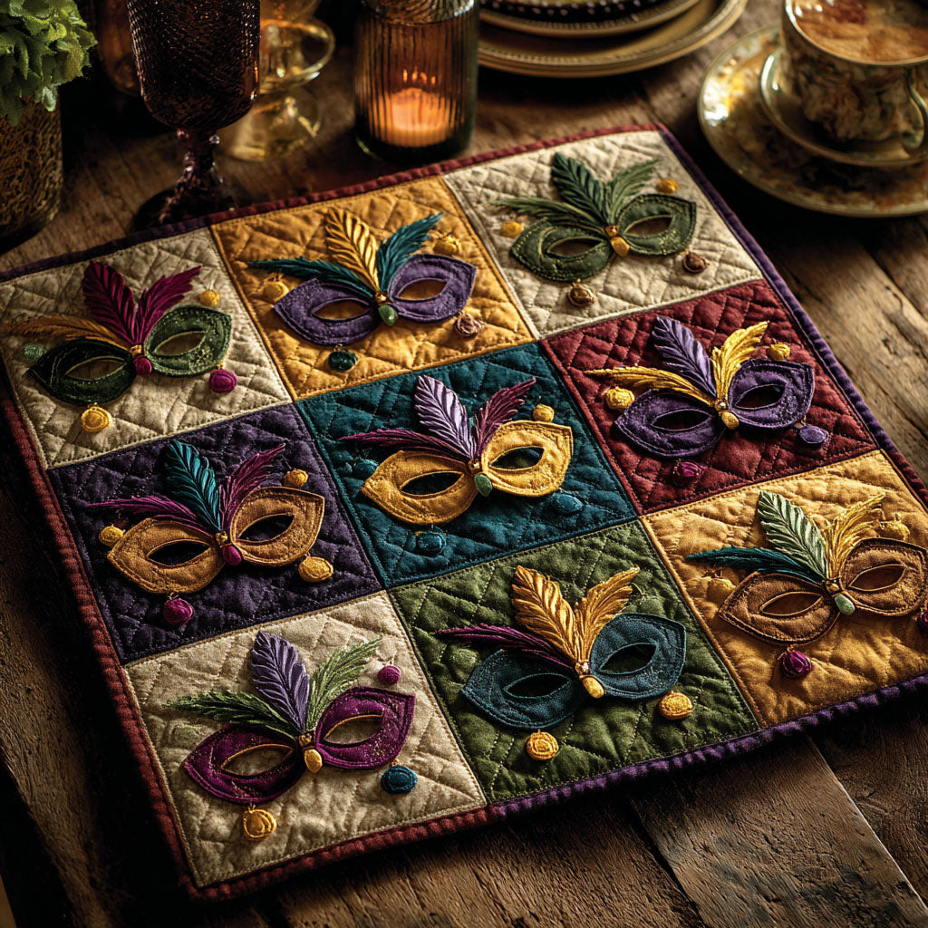 Feathered Gala Quilted Table Topper NCU0PTT2544