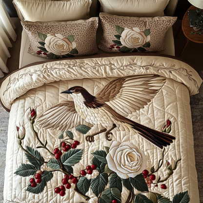 Feathered Garden Duvet Cover Set NCU0NVH680