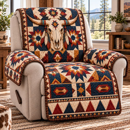 Feathered Skull Starburst Quilted Sofa Cover NCU0NTD2391