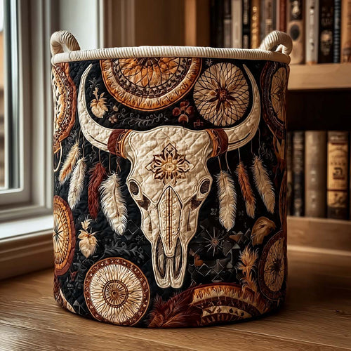 Featherhorn Quilted Laundry Basket NCU0DQQ0120