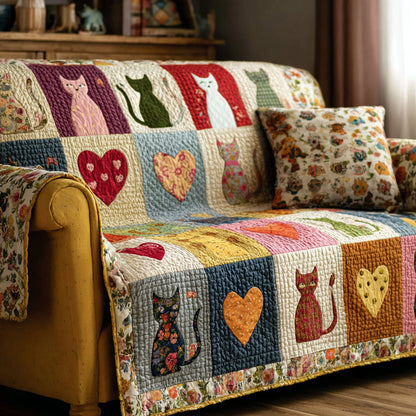 Feline Comfort Quilted Sofa Cover NCU0NNT2852
