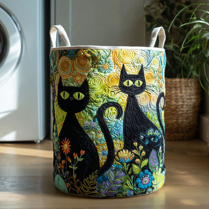 Feline Fiesta Quilted Laundry Basket NCU0PTT1168