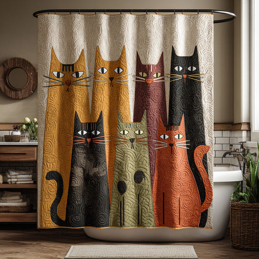 Feline Friends Shower Curtain NCU0DDK2523