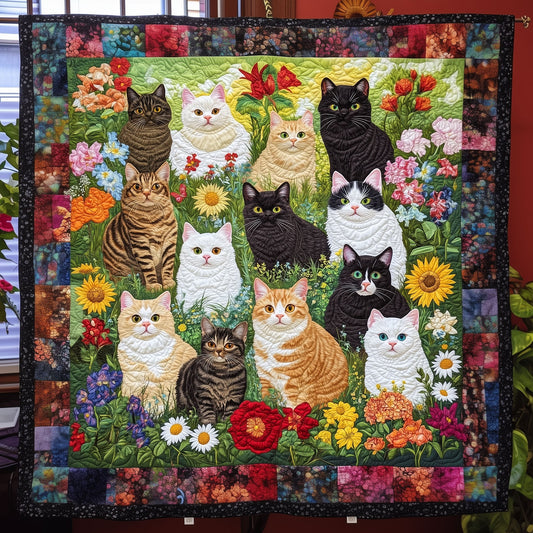 Feline Harmony Quilted Blanket NCU0PT1882