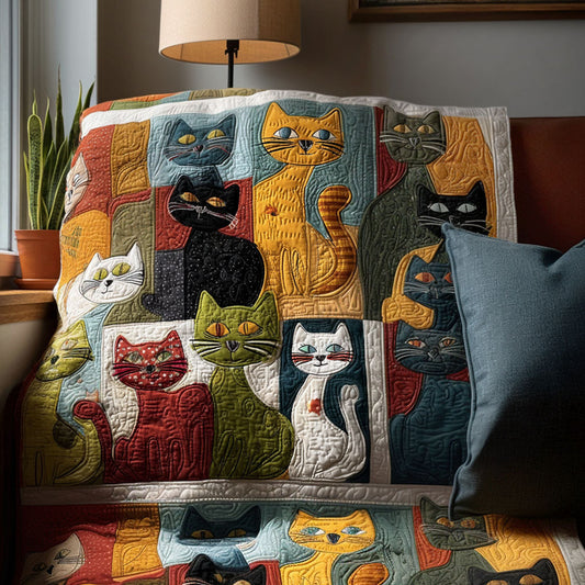 Feline Haven Quilted Blanket NCU0PTT2973