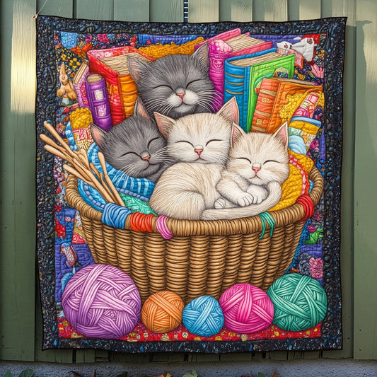 Feline Nap Time Quilted Blanket NCU0TL1090