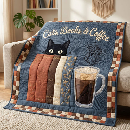 Feline Wisdom Quilted Blanket NCU0NNT3191