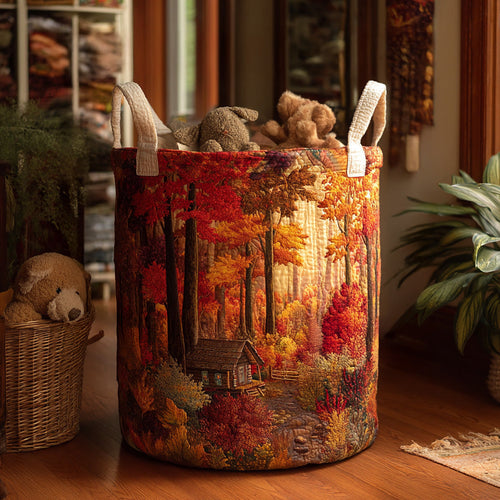 Fern Hollow Quilted Laundry Basket NCU0DV802