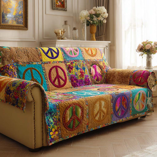 Festival Peace Parade Quilted Sofa Cover NCU0NXD1419