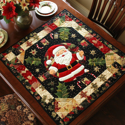 Festive Santa Glow Quilted Table Topper NCU0NNT1523