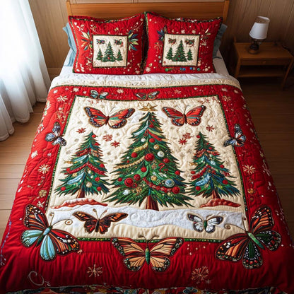 Festive Wings 3-Piece Quilted Bedding Set NCU0NNT101