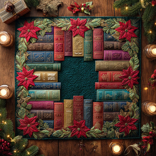 Festive Chapters Quilted Table Topper NCU0NTV616