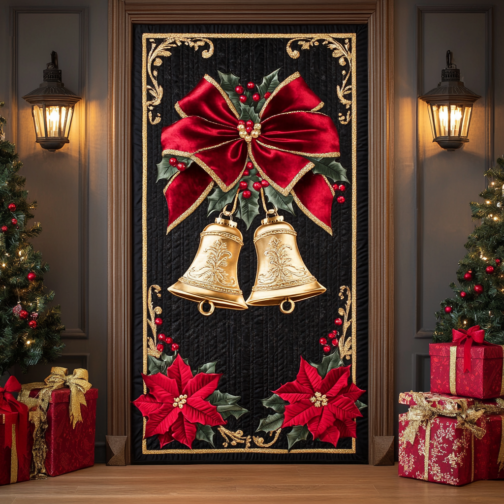 Festive Chimes Quilted Door Cover NCU0DK10941